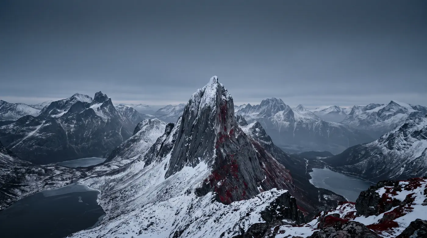 Mountain range at night, Apex Ops brand image